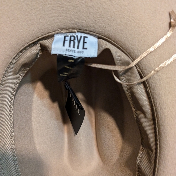 Frye oatmeal women's hat one size cowboy NWT - Picture 3 of 8